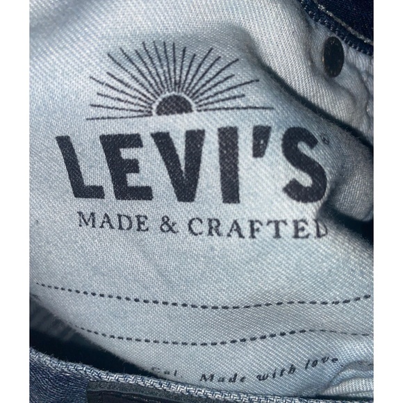 Levi's 511 Blue Jeans Woman 27x27 Button Donut Cotton Straight Denim WPL423 - Picture 4 of 7